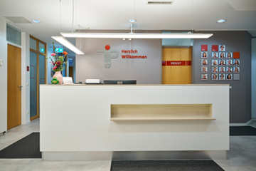 Rezeption in der Physiotherapiepraxis in Paderborn.