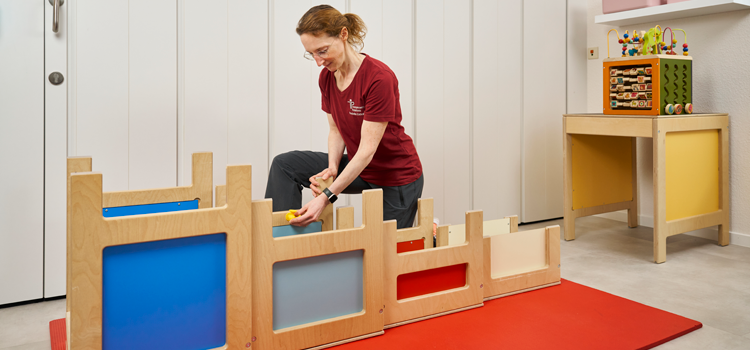 Vorbereitung der Bobath Therapie mit der Heidelberger Treppe.